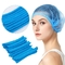 Tıbbi Kabarık Cerrahi Saç Kapakları Tek Kullanımlık Hemşire Şapkası Dokuma Elastik