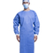 Dokuma Olmayan Tek Kullanımlık Cerrahi Önlükler Su Geçirmez Yumuşak Takviyeli İzolasyon Elbisesi 40gsm
